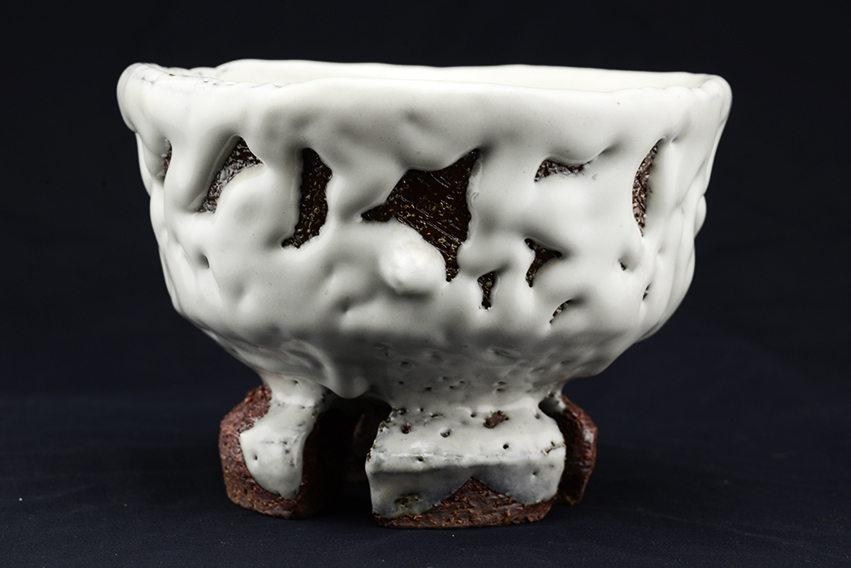 Japán Oni Hagi chawan teaszertartás csésze